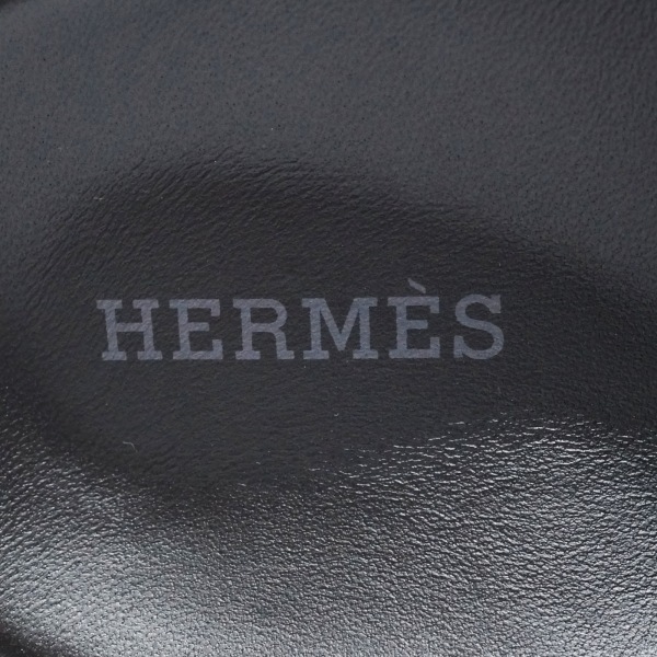 エルメス HERMES サンダル 36 アンピール シェーヴル・ヴェロア ヴェール・ツンドラ レディース ゴールド金具 美品 靴_画像5