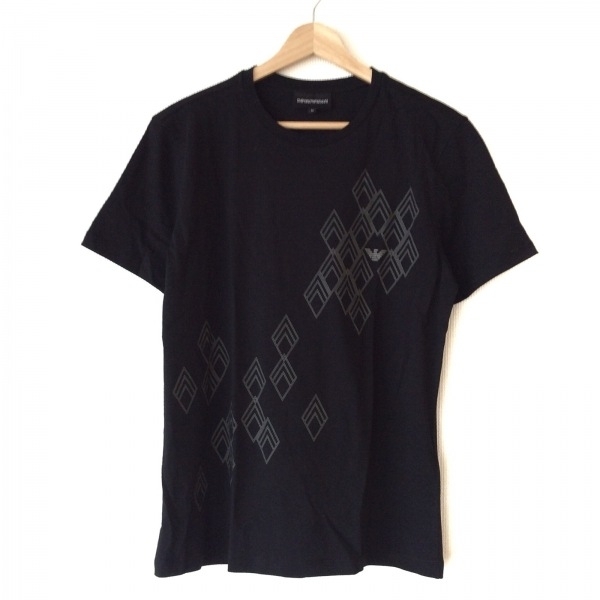 エンポリオアルマーニ EMPORIOARMANI 半袖Tシャツ サイズM - 黒×グレー メンズ クルーネック 美品 トップスの画像1