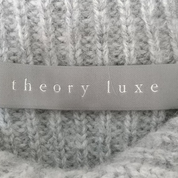 セオリーリュクス theory luxe 長袖セーター/ニット サイズ038 M - グレー レディース ハイネック 美品 トップス_画像3