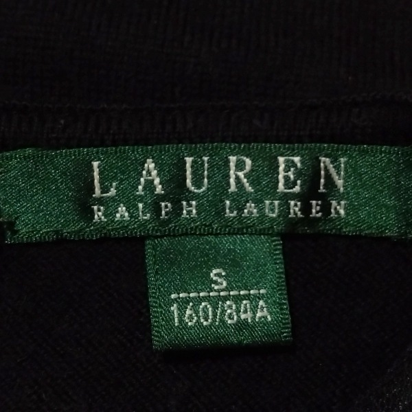 ラルフローレン RalphLauren 長袖セーター/ニット サイズS - 黒 レディース クルーネック/ビジュー/LAUREN トップス_画像3