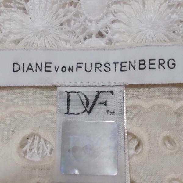 ダイアン・フォン・ファステンバーグ DIANE VON FURSTENBERG(DVF) オールインワン サイズS - 白×アイボリー レディース ワンピース_画像3