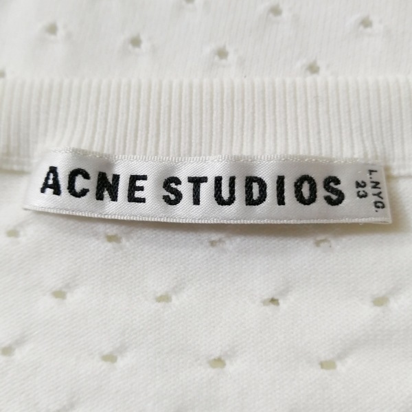 アクネ ストゥディオズ ACNE STUDIOS 長袖カットソー サイズS - アイボリー レディース クルーネック トップス_画像3