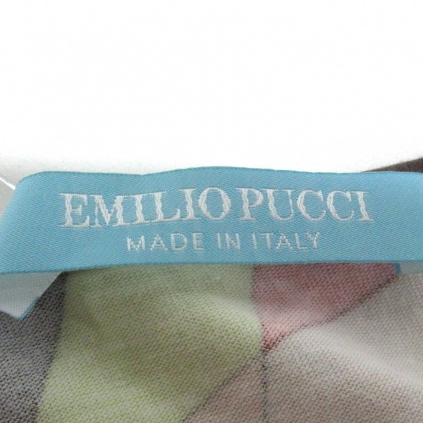 エミリオプッチ EMILIO PUCCI 半袖Tシャツ - レッド×ブラウン×マルチ レディース 美品 トップス_画像3