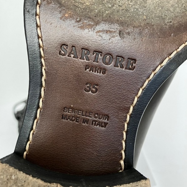 サルトル SARTORE ロングブーツ 35 - レザー 黒 レディース 靴_画像7