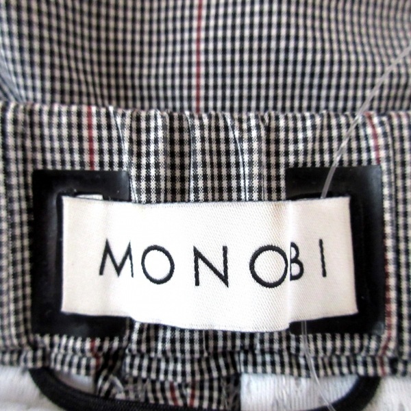 モノビ MONOBI パンツ サイズL - 黒×白×レッド メンズ フルレングス/チェック柄 ボトムス_画像3