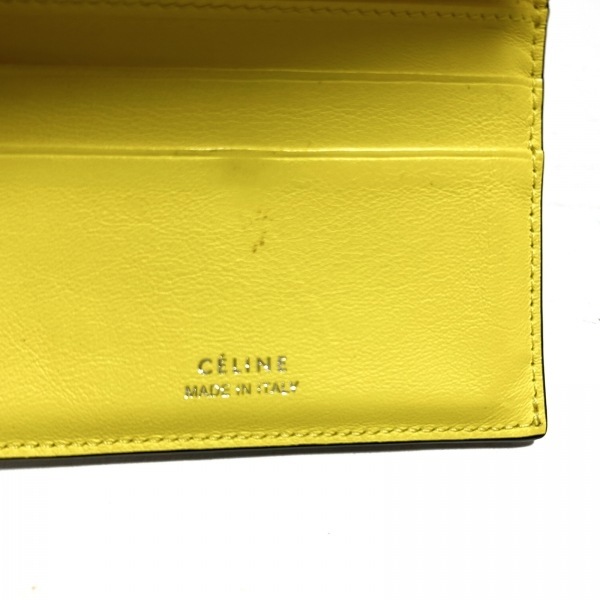 セリーヌ CELINE 3つ折り財布/ミニ/コンパクト スモール フォールデッドマルチファンクション レザー グレーベージュ 財布_画像5