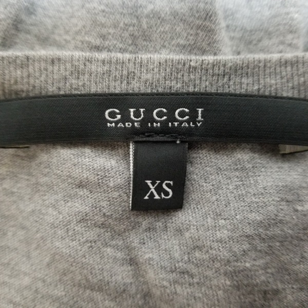 グッチ GUCCI 半袖Tシャツ サイズXS - グレー×ダークグレー メンズ クルーネック トップス_画像3