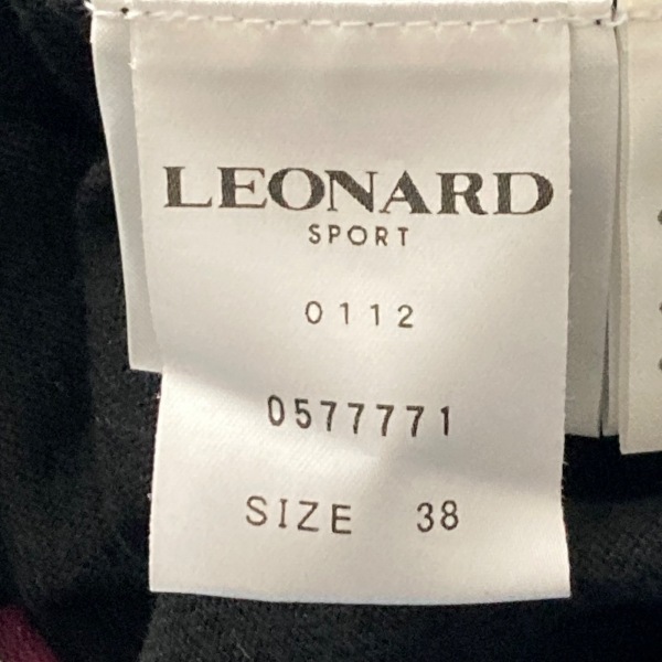 レオナールスポーツ LEONARD SPORT 半袖セーター/ニット サイズ38 M - 黒×イエロー×マルチ レディース トップス_画像5