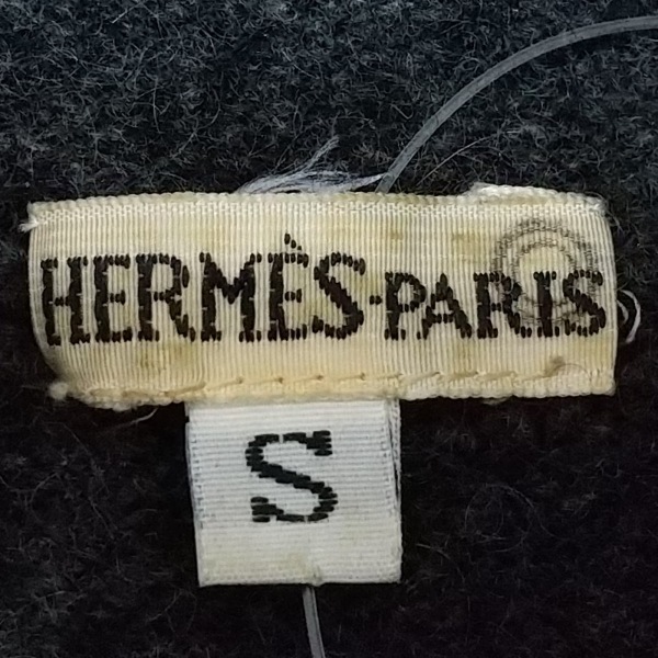 エルメス HERMES ノースリーブセーター サイズS ダークグレー レディース タートルネック トップス_画像3