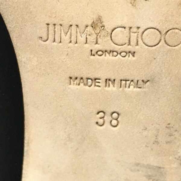 ジミーチュウ JIMMY CHOO ショートブーツ 38 - レザー 黒 レディース MYAN/ビジュー 靴_画像7