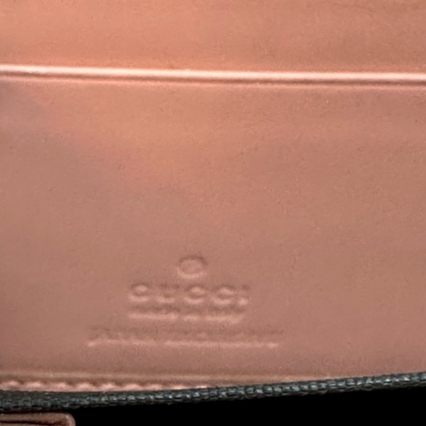 グッチ GUCCI 長財布 435819 GGリボン レザー ピンク ラウンドファスナー 財布の画像5