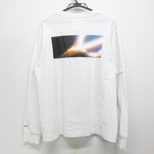 サカイ Sacai 長袖Tシャツ サイズ2 M 23-0582S - 白 メンズ INTERSTELLAR/クルーネック トップス_画像2