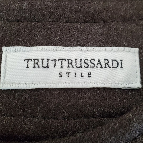 トゥルートラサルディ TRU TRUSSARDI サイズ38 M - ダークブラウン レディース クルーネック/長袖/ロング ワンピース_画像3