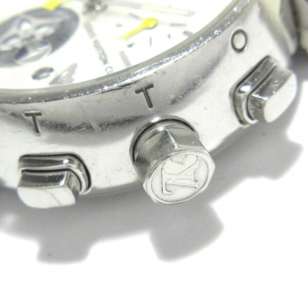 ヴィトン 腕時計 タンブールクロノ ラブリーカップ Q132C レディース ホワイトシェル文字盤/クロノグラフ/SS ホワイトシェルの画像8