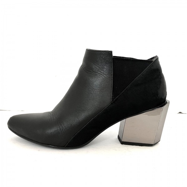  united nude UNITEDNUDE bootie 37 - leather × is lako black lady's side-gore shoes 