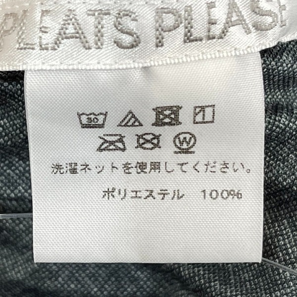 プリーツプリーズ PLEATS PLEASE 半袖カットソー サイズ3 L - ダークグレー レディース プリーツ トップス_画像4