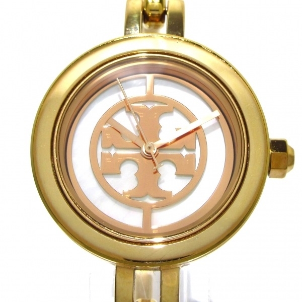 TORY BURCH(トリーバーチ) 腕時計 リーヴァチェンジベゼル TBW4037 レディース ホワイトシェル_画像1