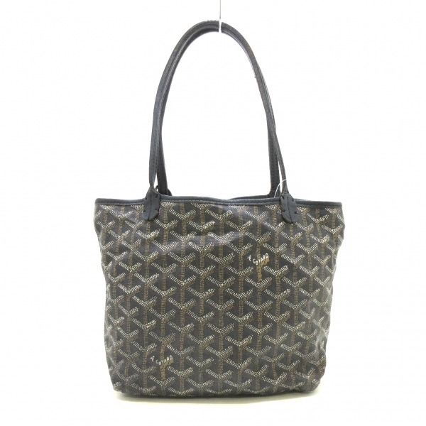 ゴヤール GOYARD トートバッグ サンルイジュニア コーティングキャンバス 黒 レディース DEN120041 バッグ_画像1