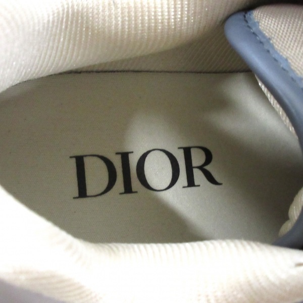 ディオール/クリスチャンディオール DIOR/ChristianDior スニーカー 42 B27 ロートップスニーカー レザー グレー×ネイビー×アイボリー 靴_画像5