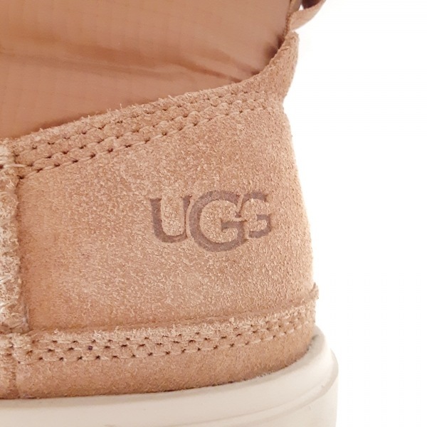 アグ UGG ショートブーツ JAPAN 23 1120849 Classic Mini Lace-Up Weather ムートン×化学繊維 ブラウン レディース 3M シンサレート 靴_画像5