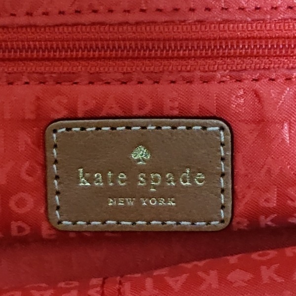 ケイトスペード Kate spade ショルダーバッグ WKRU1477 - ジャガード×レザー ダークブラウン×アイボリー×マルチ バッグ_画像8