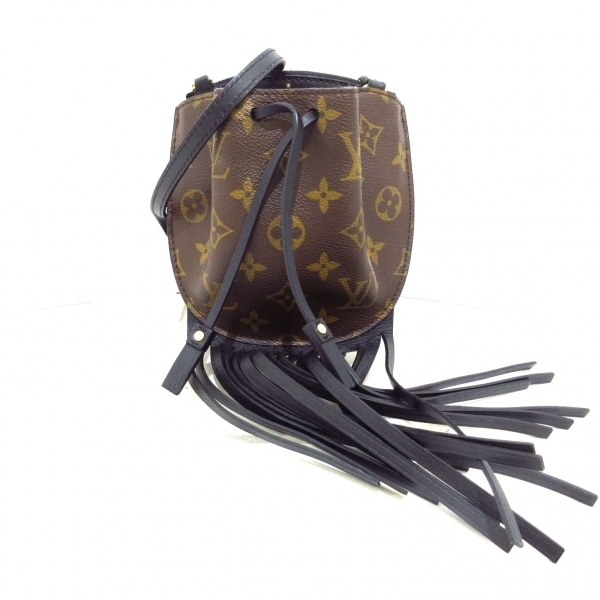 ルイヴィトン LOUIS VUITTON ショルダーバッグ M67802 フリンジド・ノエ ミニ モノグラム・キャンバス ノワール PL4116 バッグ モノグラム