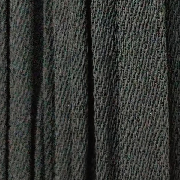 イッセイミヤケ ISSEYMIYAKE ロングスカート サイズM - 黒 レディース マキシ丈/ベロア/プリーツ/ウエストゴム/素材切り替え ボトムスの画像6
