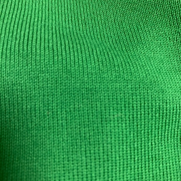 マッキントッシュフィロソフィー MACKINTOSH PHILOSOPHY 半袖セーター/ニット サイズ38 L - 綿 グリーン×黒 レディース トップス_画像6
