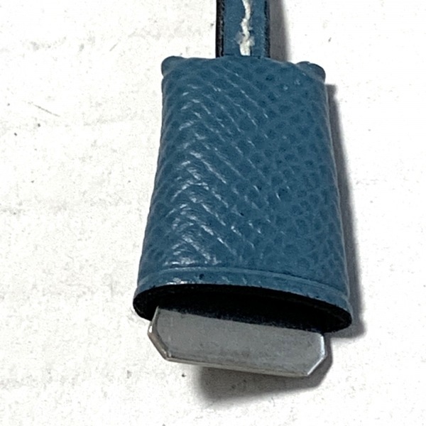  Hermes HERMES брелок для ключа ( очарование ) - замша × металл материалы голубой зеленый × серебряный брелок для ключа 