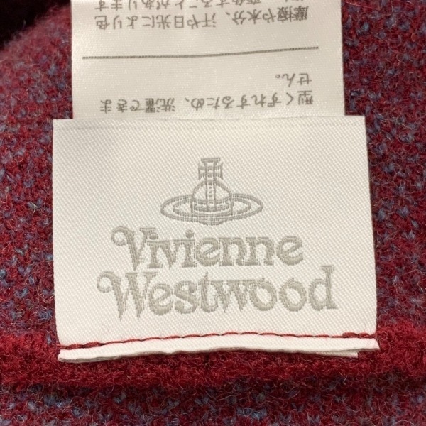 ヴィヴィアンウエストウッド VivienneWestwood ニット帽 - ウール ボルドー×ネイビー 美品 帽子_画像5