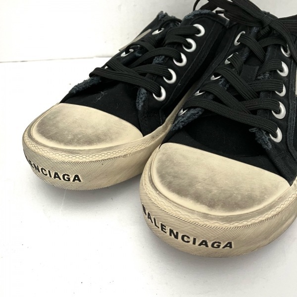 バレンシアガ BALENCIAGA ミュール 36 693952 - キャンバス×ラバー ダークネイビー×白 レディース ダメージ加工 靴の画像7