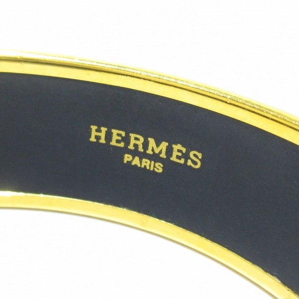 エルメス HERMES バングル エマイユ 金属素材 レッド×ゴールド×マルチ アクセサリー（腕）_画像4