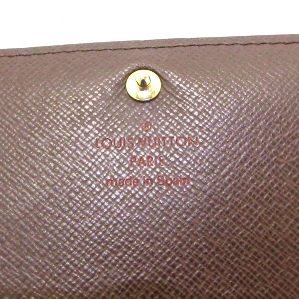 ルイヴィトン LOUIS VUITTON 2つ折り財布 N61736 ポルトフォイユ・トレゾール ダミエ・キャンバス エベヌ CA4067 財布 ダミエ_画像5