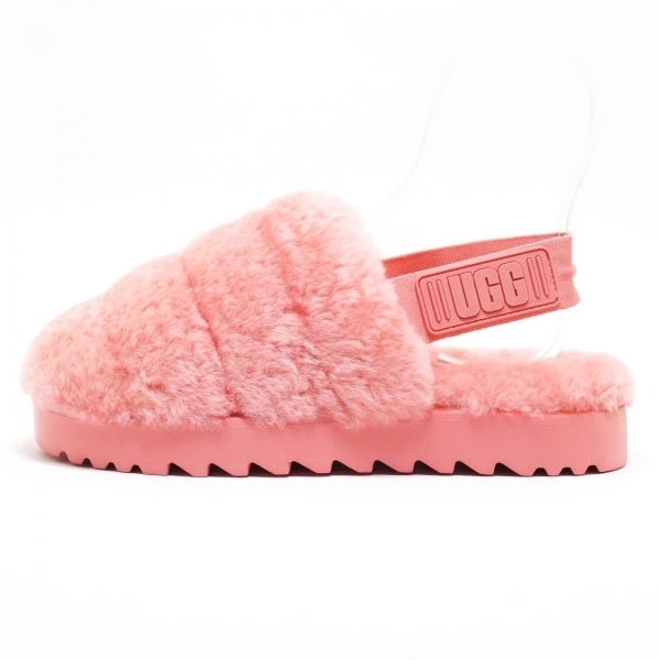 アグ UGG サンダル JAPAN 23 1121751 スーパー フラッフ スリッパ ムートン ピンク レディース 美品 靴