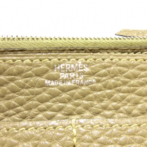 エルメス HERMES 長財布 ドゴンGM トゴ カルダモン シルバー金具 □L 財布_画像5