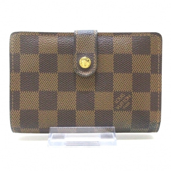 ルイヴィトン LOUIS VUITTON 2つ折り財布 N61664 ポルト モネ・ビエ ヴィエノワ ダミエキャンバス エベヌ CA0046 財布 ダミエ_画像1