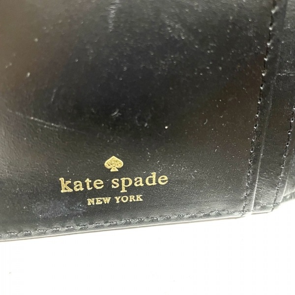 ケイトスペード Kate spade 長財布 PWRU2984 - エナメル（レザー） アイボリー×黒 財布_画像5