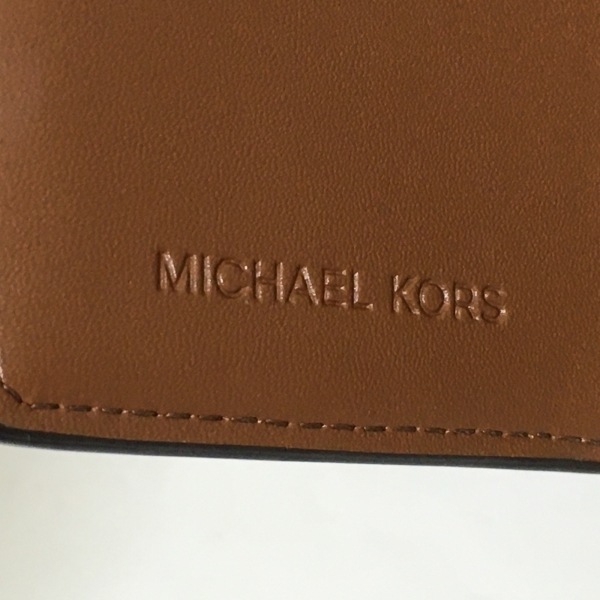 マイケルコース MICHAEL KORS 2つ折り財布/ミニ/コンパクト 35F0GTVZ8B - PVC(塩化ビニール)×レザー ダークブラウン×ブラウン 美品 財布_画像5