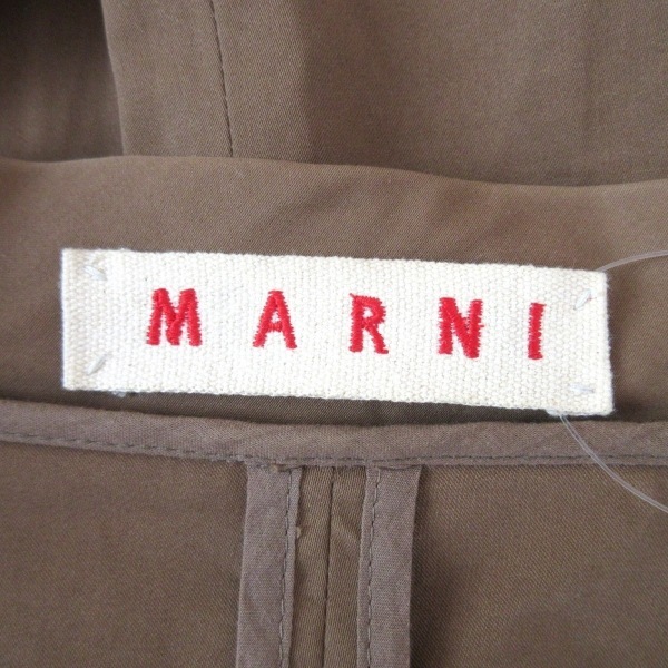 マルニ MARNI サイズ36 S - ライトブラウン レディース 半袖/変形デザイン/夏 コート_画像3