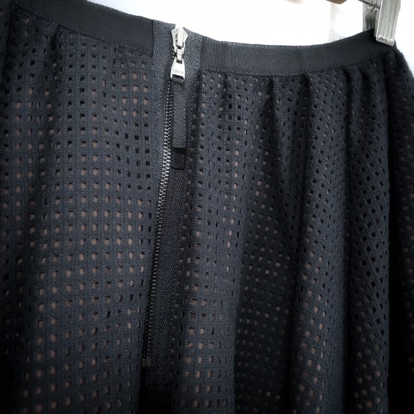 デイジーリン DAISY LIN スカート サイズ38 M - 綿、ポリエステル 黒×ブラウン レディース ひざ丈 新品同様 ボトムス_画像8