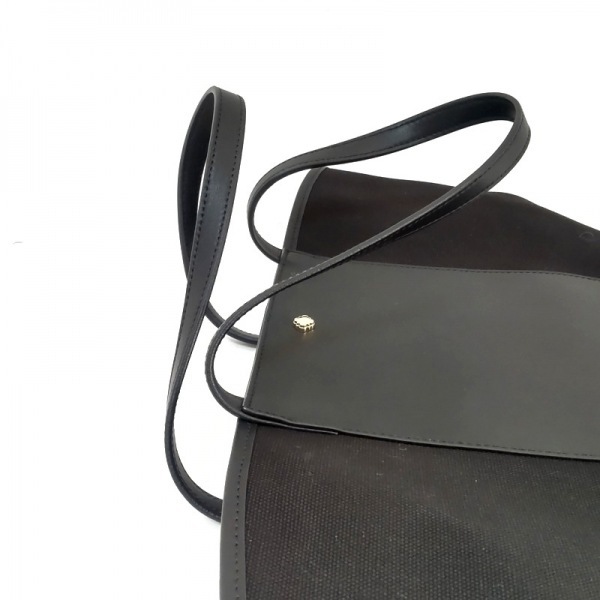  Tocca TOCCA большая сумка - кожа × парусина чёрный прекрасный товар сумка 