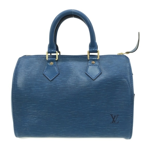 ルイヴィトン LOUIS VUITTON ハンドバッグ M43015 スピーディ25 レザー（LVロゴの刻印入り） トレドブルー VI1923 バッグ エピ_画像1