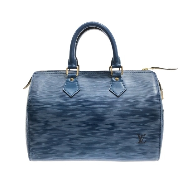 ルイヴィトン LOUIS VUITTON ハンドバッグ M43015 スピーディ25 レザー（LVロゴの刻印入り） トレドブルー VI1903 バッグ エピ_画像1