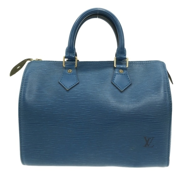 ルイヴィトン LOUIS VUITTON ハンドバッグ M43015 スピーディ25 レザー（LVロゴの刻印入り） トレドブルー SP0955 バッグ エピ_画像1