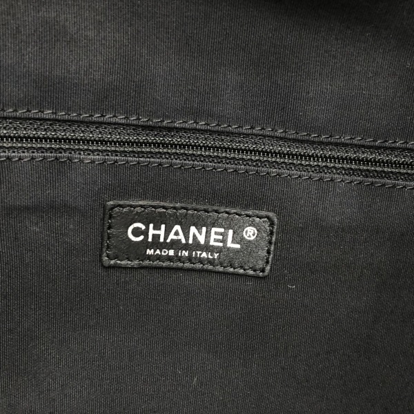 シャネル CHANEL トートバッグ アンリミテッド ポリエステル シルバー×黒 12番台 バッグ_画像7