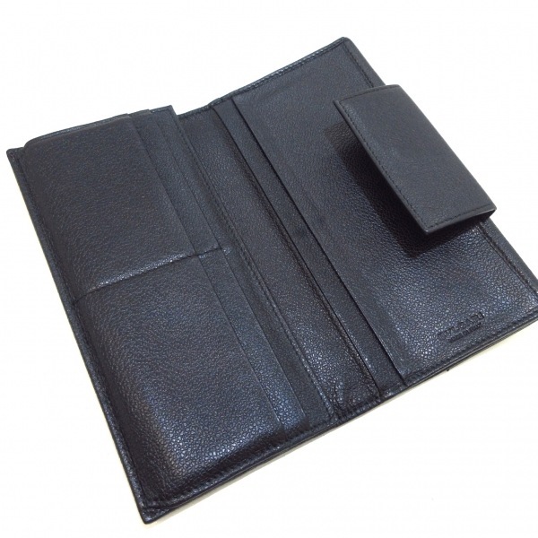 ブルガリ BVLGARI 長財布 ミレリゲ PVC(塩化ビニール)×レザー シルバー×黒 財布_画像3