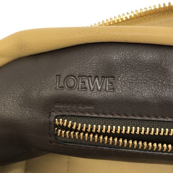 ロエベ LOEWE ハンドバッグ アマソナ28 スエード×レザー ライトブラウン×ダークブラウン バッグ_画像7