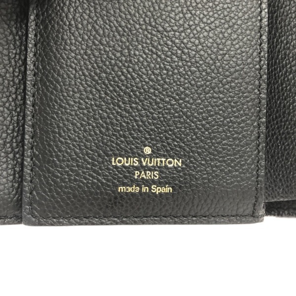 ルイヴィトン LOUIS VUITTON 3つ折り財布 M64148 ポルトフォイユ・アリアンヌ モノグラム・アンプラント レザー ノワール CA1168 財布_画像5