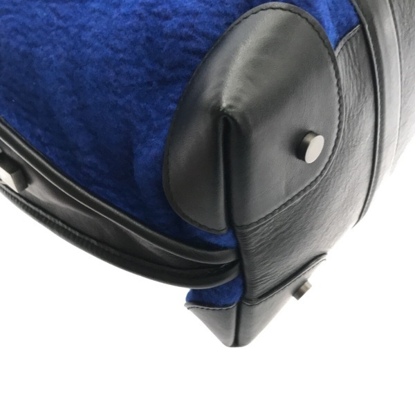 p Roen The s кондиционер Proenza Schouler ручная сумочка шерсть × кожа голубой × чёрный сумка 