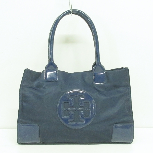 トリーバーチ TORY BURCH トートバッグ - ナイロン×エナメル（レザー） ダークネイビー バッグ_画像1